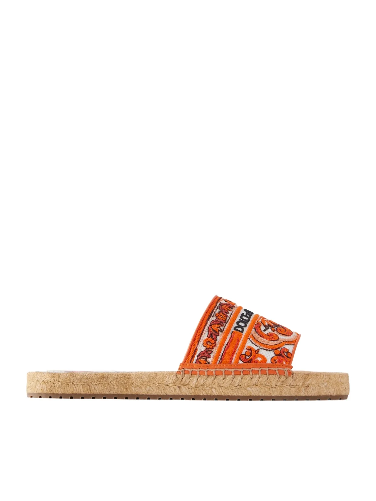 Embroidered Leather-trimmed Espadrille Sandals
