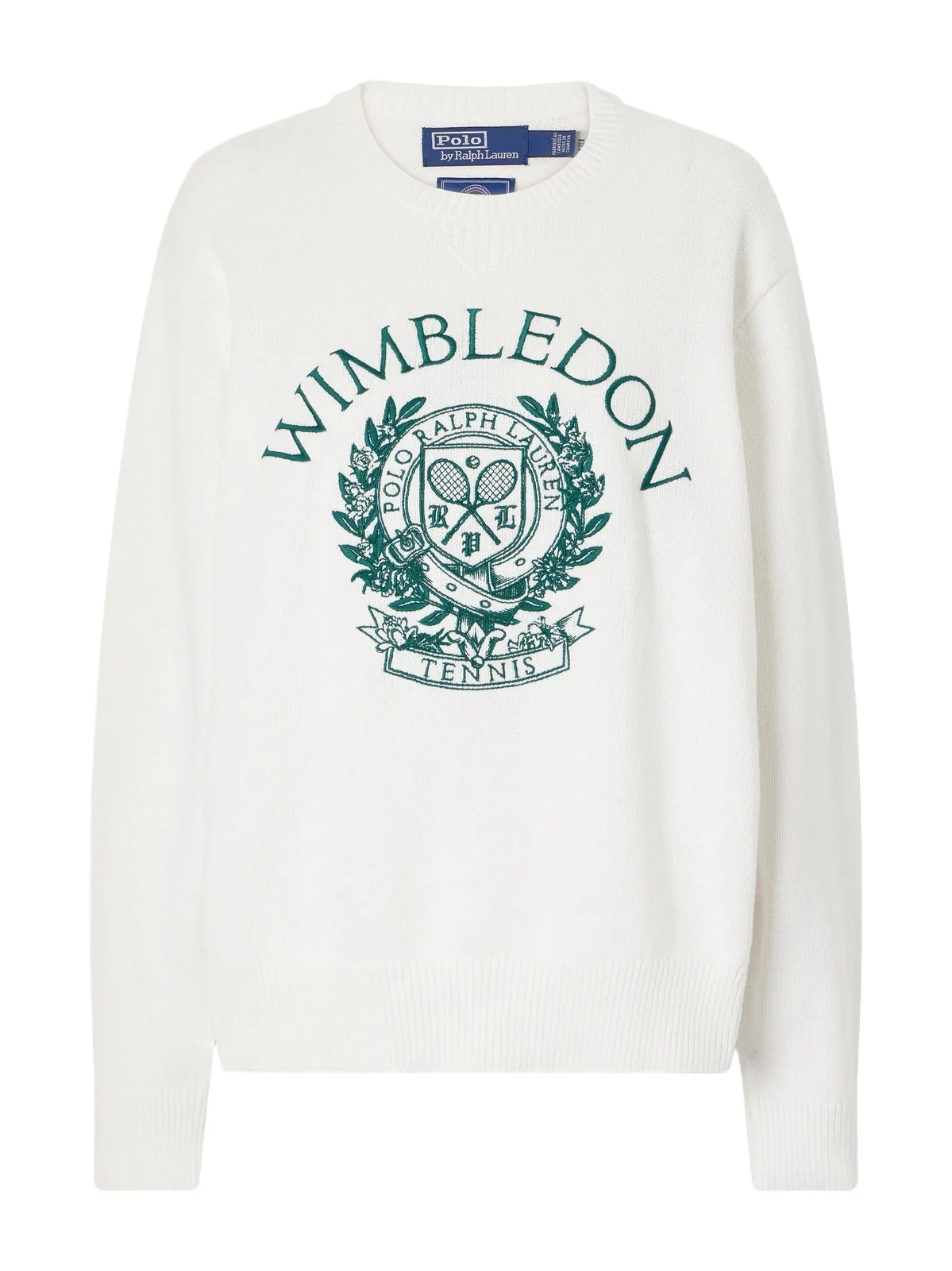 + Wimbledon Logo-embroidered Cotton Sweater
