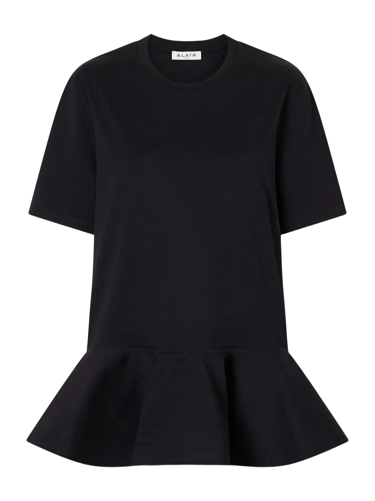 Peplum Cotton-jersey T-shirt Peplum Cotton-jersey T-shirt