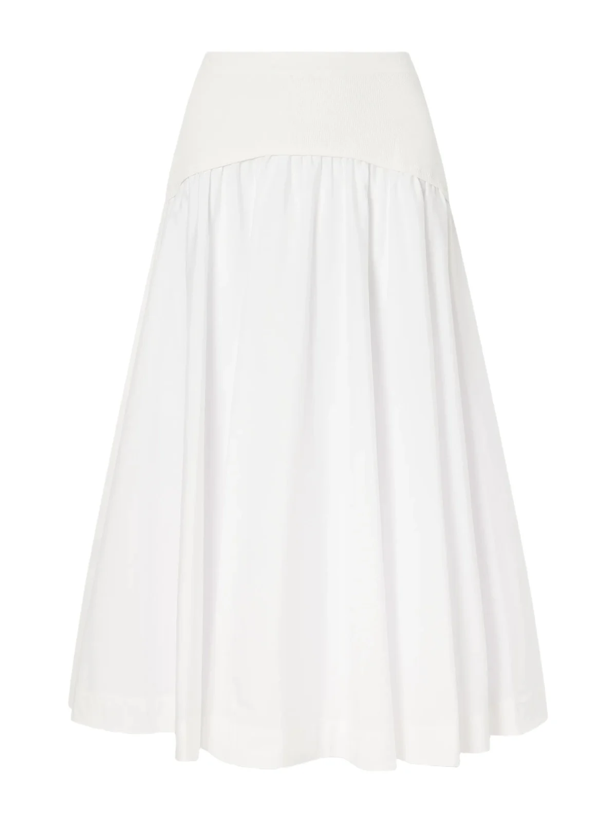 Ovie Pleated Ribbed Cotton-poplin Midi Skirt Ovie Pleated Ribbed Cotton-poplin Midi Skirt