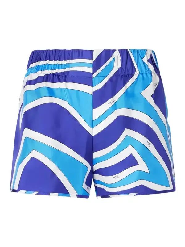 Printed Silk-twill Shorts Printed Silk-twill Shorts