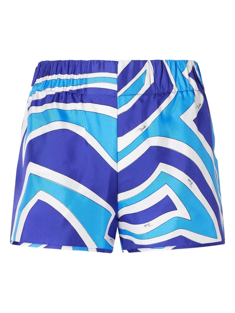 Printed Silk-twill Shorts Printed Silk-twill Shorts
