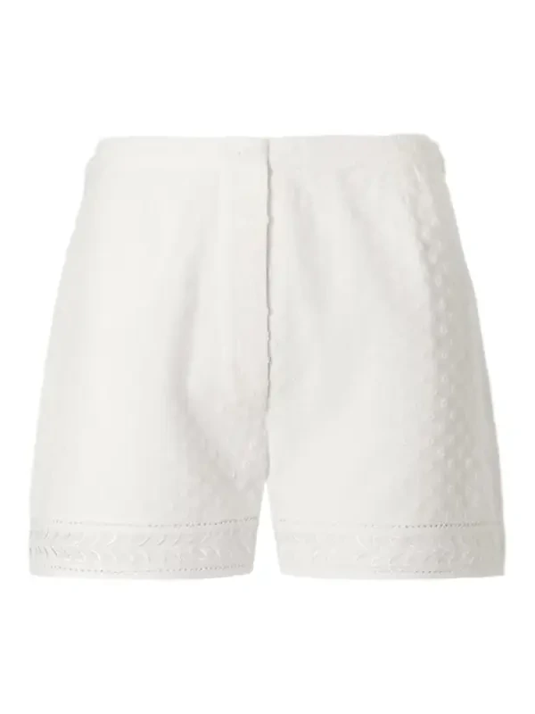 Armand Polka-dot Lace-embroidered Cotton-voile Shorts Armand Polka-dot Lace-embroidered Cotton-voile Shorts
