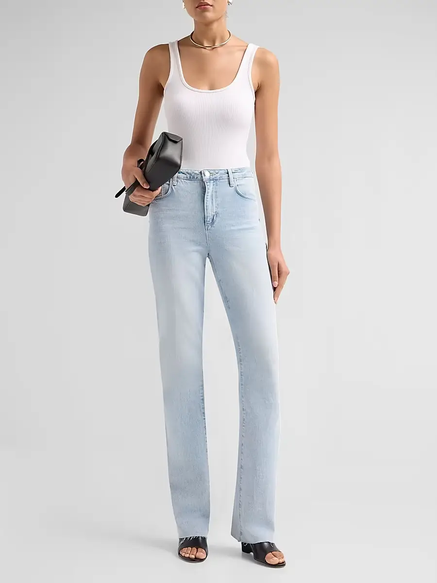 L'Agence Women's Ruth High-Rise Straight-Leg Jeans | Thumbnail 2 L'Agence Women's Ruth High-Rise Straight-Leg Jeans | Thumbnail 2