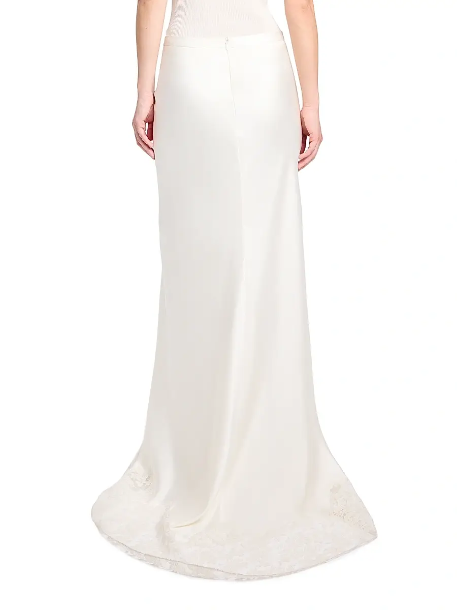 TWP Women's Stretch-Silk Lace Floor-Length Maxi Skirt | Thumbnail 5 TWP Women's Stretch-Silk Lace Floor-Length Maxi Skirt | Thumbnail 5