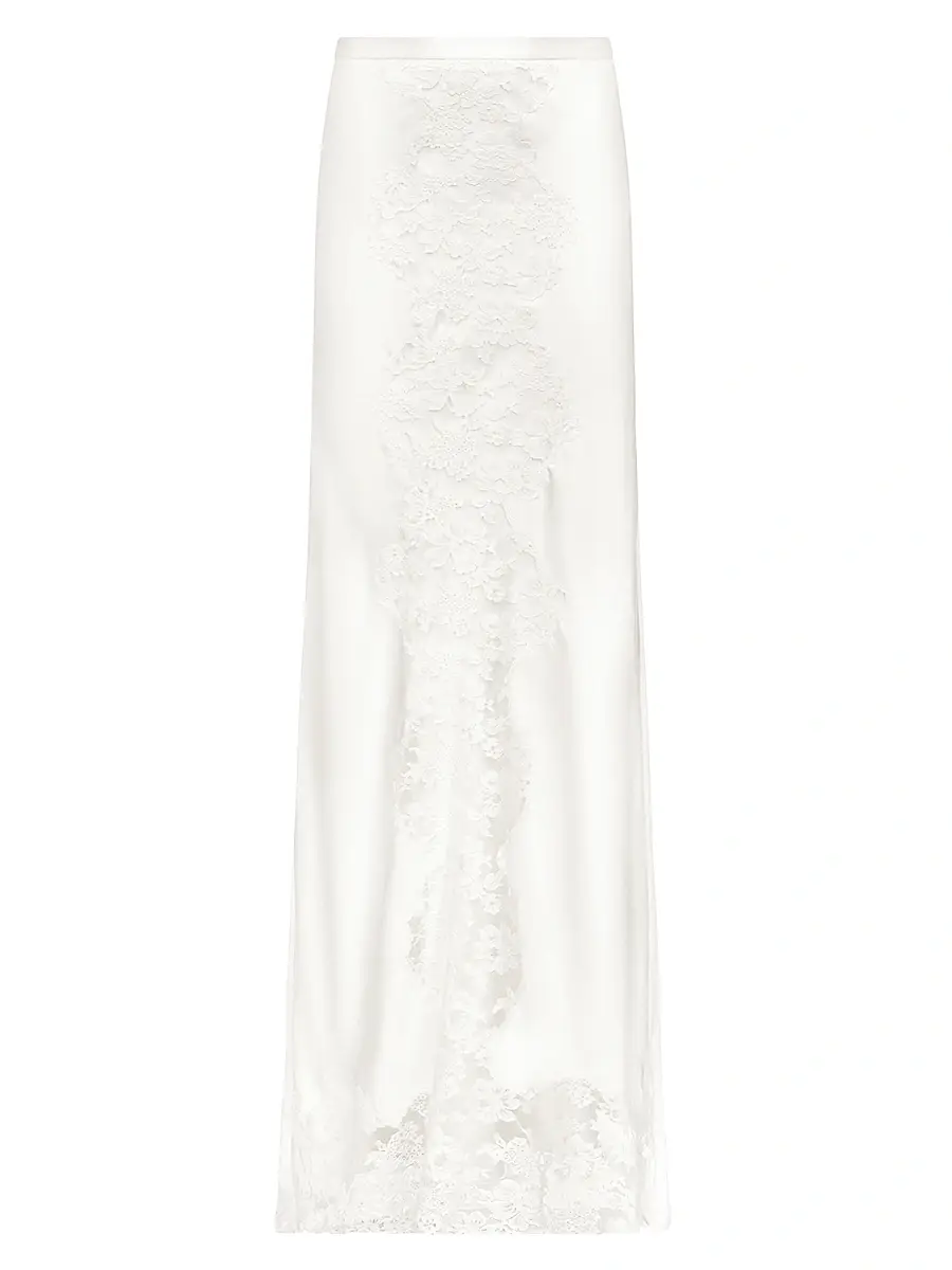 TWP Women's Stretch-Silk Lace Floor-Length Maxi Skirt - | Image 1 TWP Women's Stretch-Silk Lace Floor-Length Maxi Skirt - | Image 1