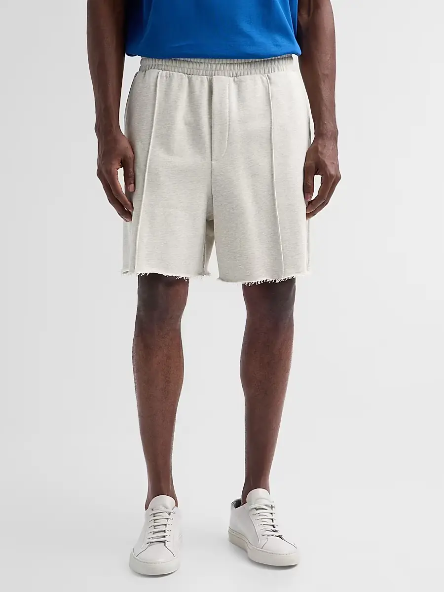 Helmut Lang Men's Compact French Cotton Terry Shorts | Thumbnail 4 Helmut Lang Men's Compact French Cotton Terry Shorts | Thumbnail 4