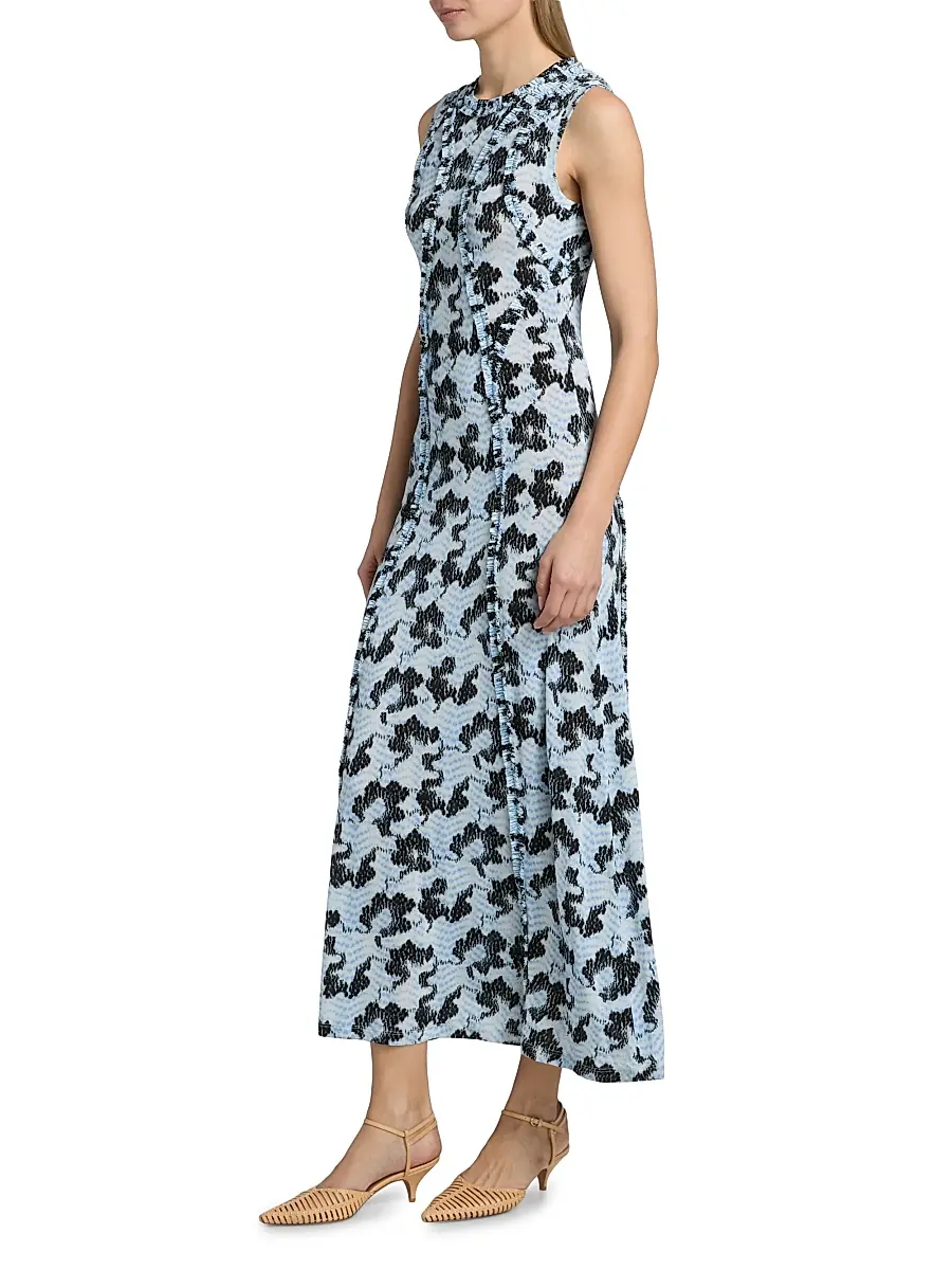 Ulla Johnson Women's Isabelle Abstract Jersey Dress | Thumbnail 4 Ulla Johnson Women's Isabelle Abstract Jersey Dress | Thumbnail 4