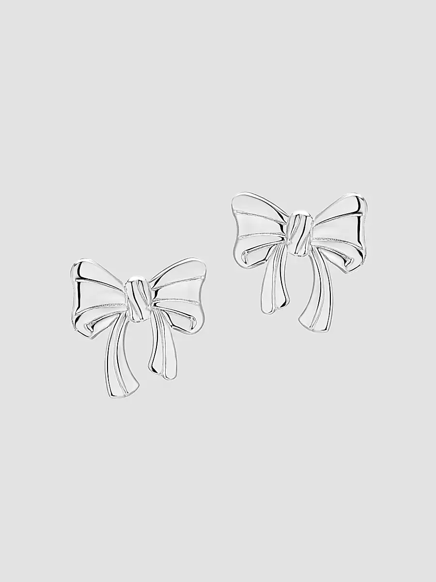 Oradina Women's In The Present Studs in Sterling Silver - Silver | Thumbnail 5
