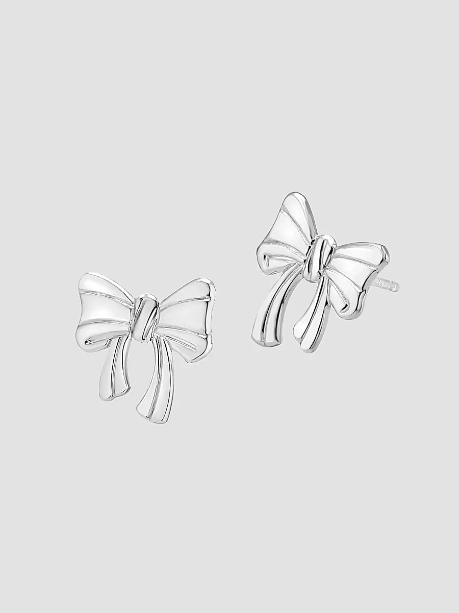Oradina Women's In The Present Studs in Sterling Silver - Silver | Thumbnail 6