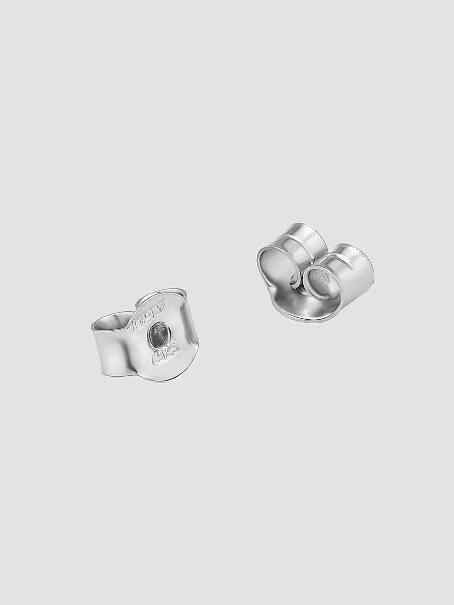 Oradina Women's In The Present Studs in Sterling Silver - Silver | Thumbnail 7
