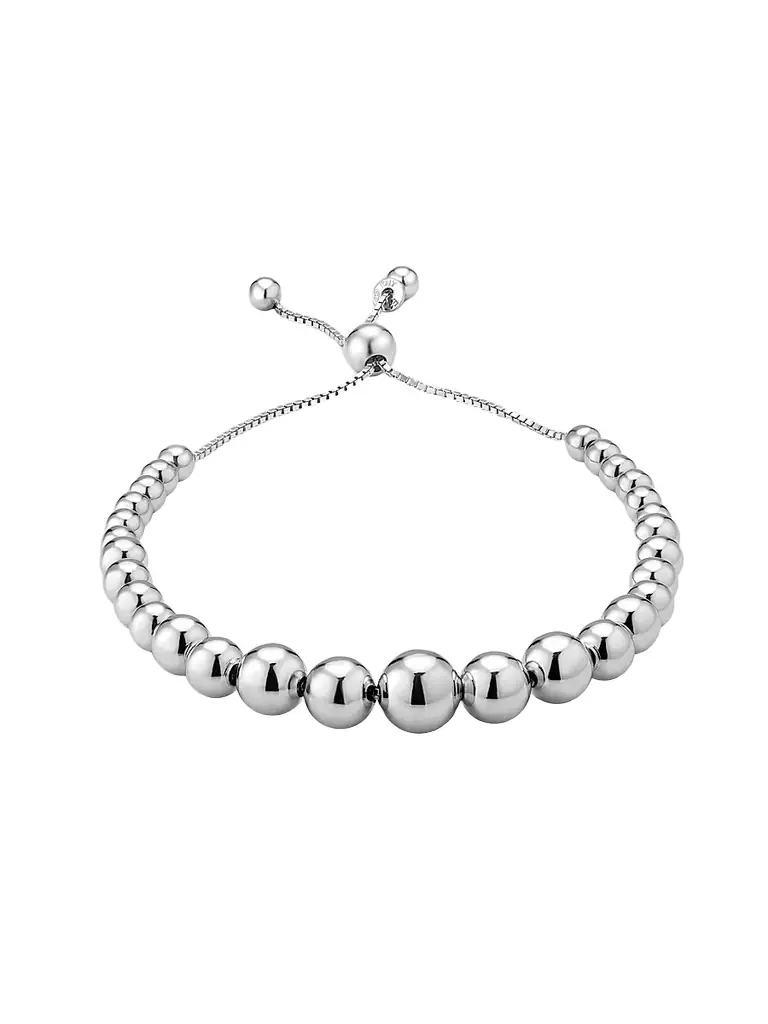 Oradina Women's Belle of the Ball Adjustable Bracelet in Sterling Silver - Silver | Image 1 Oradina Women's Belle of the Ball Adjustable Bracelet in Sterling Silver - Silver | Image 1