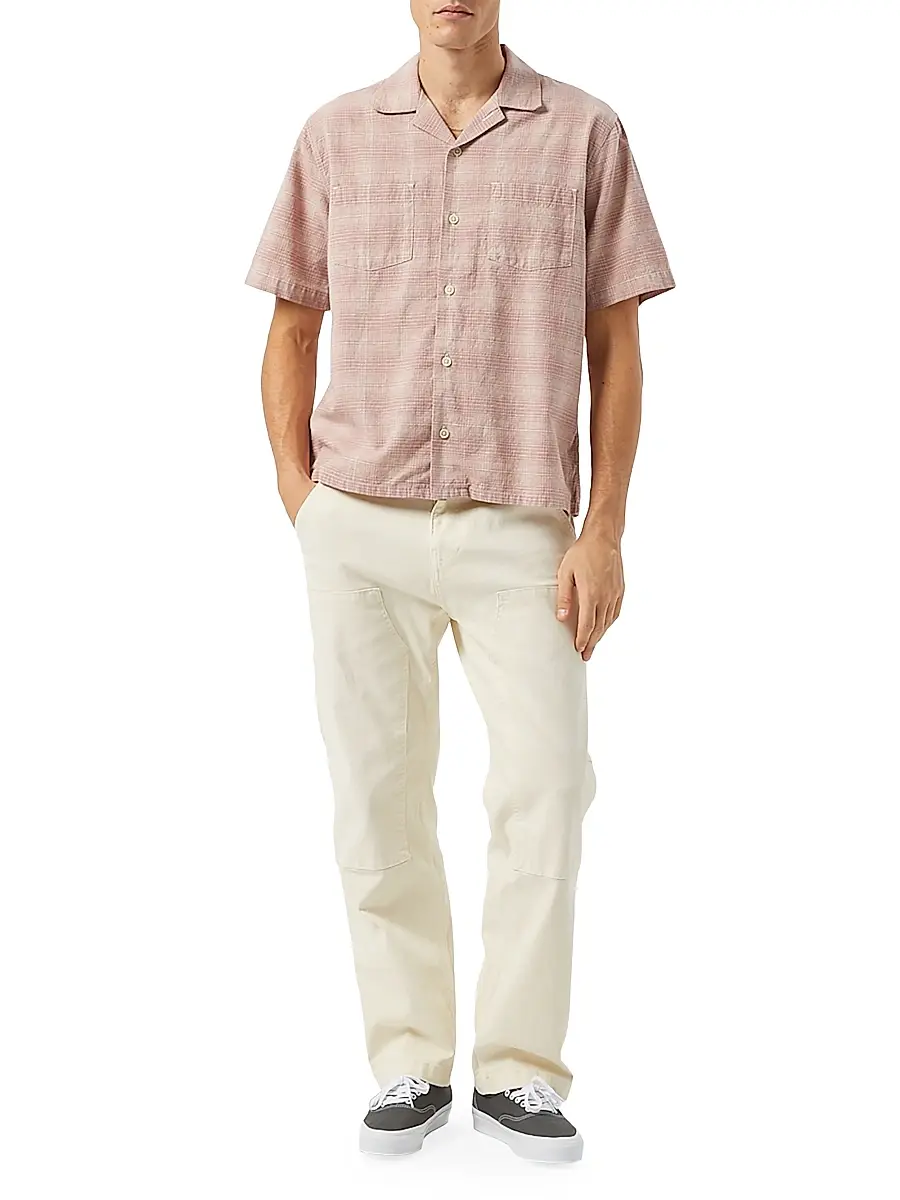 Corridor Men's Plaid Cotton-Linen Camp Shirt | Thumbnail 2 Corridor Men's Plaid Cotton-Linen Camp Shirt | Thumbnail 2