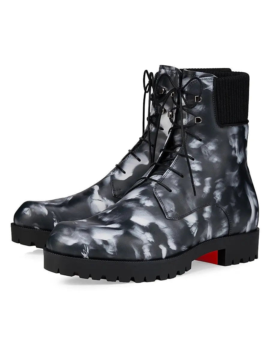 Christian Louboutin Men's Trapman TCT 2 Leather Lace-Up Booties | Thumbnail 2 Christian Louboutin Men's Trapman TCT 2 Leather Lace-Up Booties | Thumbnail 2