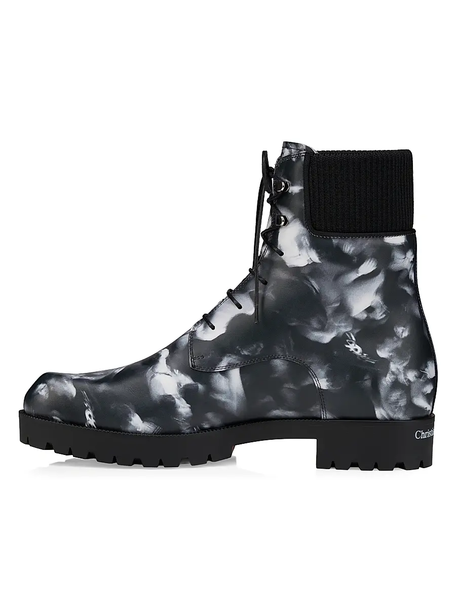 Christian Louboutin Men's Trapman TCT 2 Leather Lace-Up Booties | Thumbnail 3 Christian Louboutin Men's Trapman TCT 2 Leather Lace-Up Booties | Thumbnail 3
