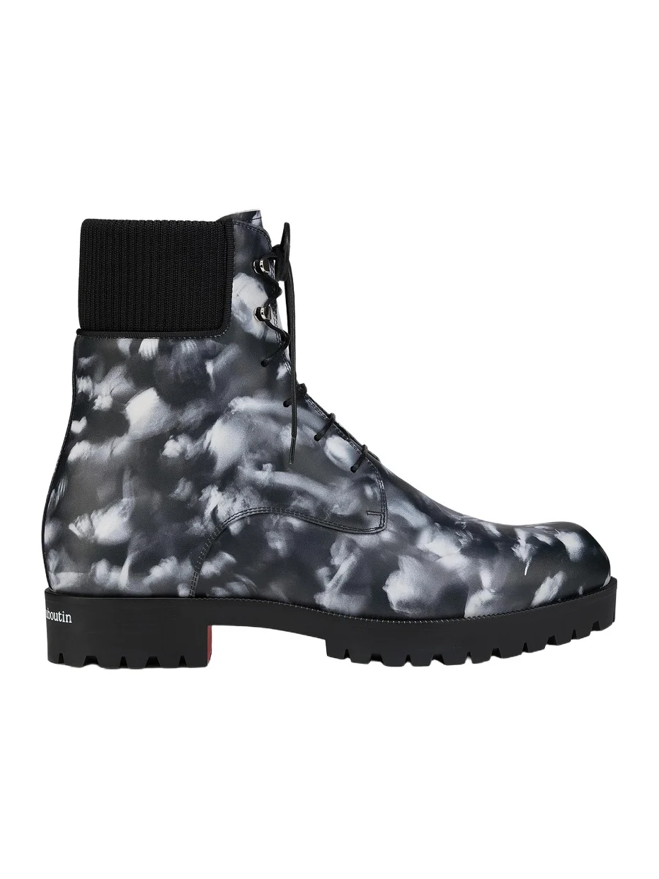 Christian Louboutin Men's Trapman TCT 2 Leather Lace-Up Booties