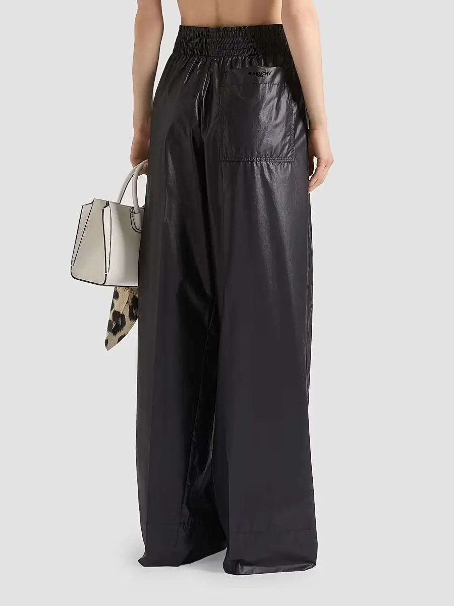 Givenchy Women's Cocoon Elastic-Waist Pants in Technical Poplin - Black | Thumbnail 4 Givenchy Women's Cocoon Elastic-Waist Pants in Technical Poplin - Black | Thumbnail 4