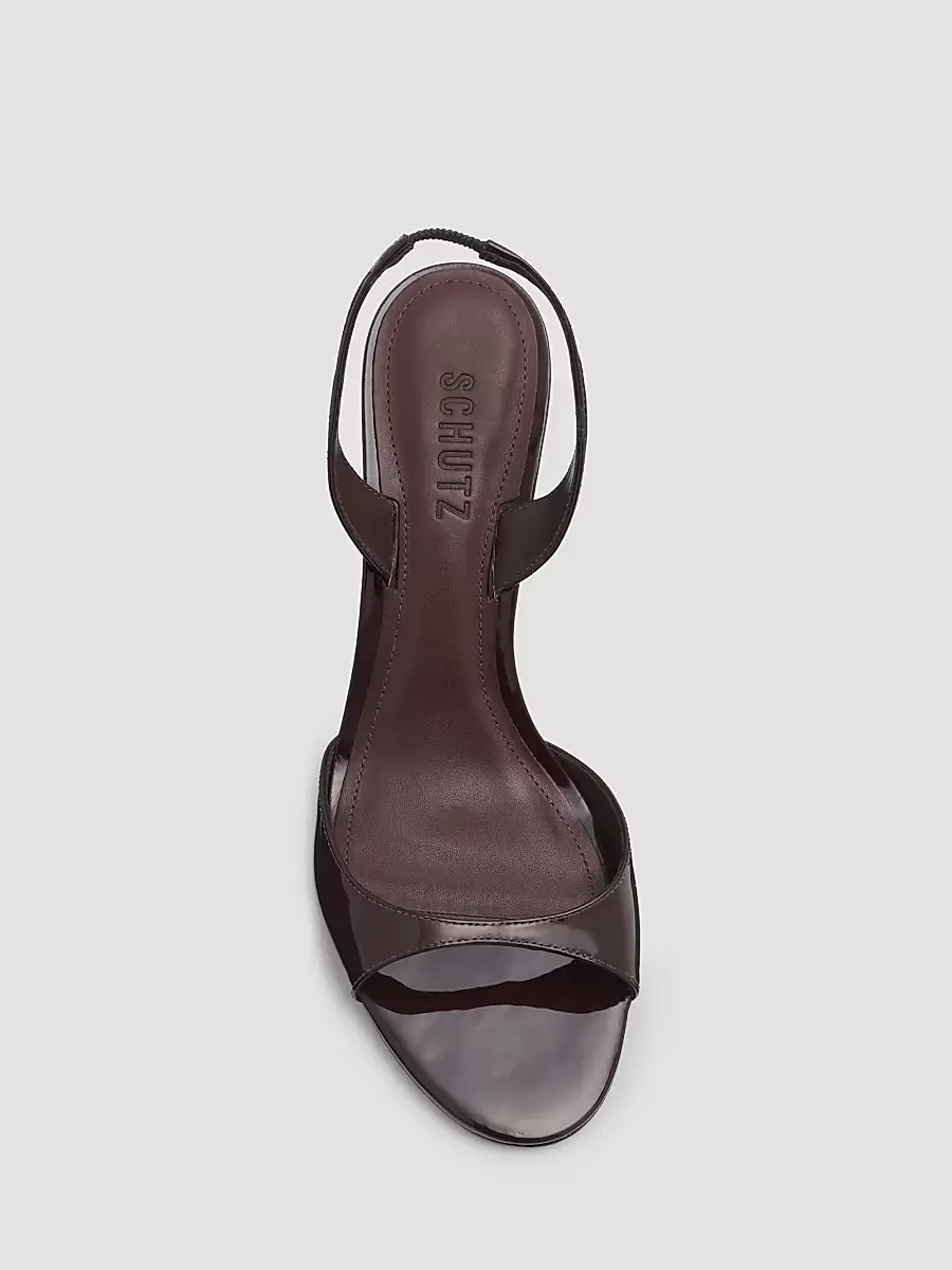 Schutz Women's Scarlett Sling 80MM Patent Leather Slingback Sandals | Thumbnail 5 Schutz Women's Scarlett Sling 80MM Patent Leather Slingback Sandals | Thumbnail 5
