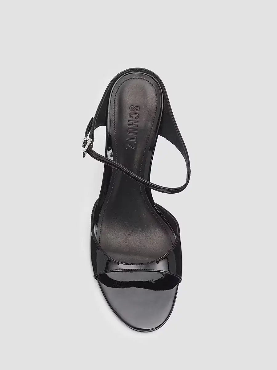 Schutz Women's Lyra 100MM Patent Leather Slip-On Sandals | Thumbnail 3 Schutz Women's Lyra 100MM Patent Leather Slip-On Sandals | Thumbnail 3
