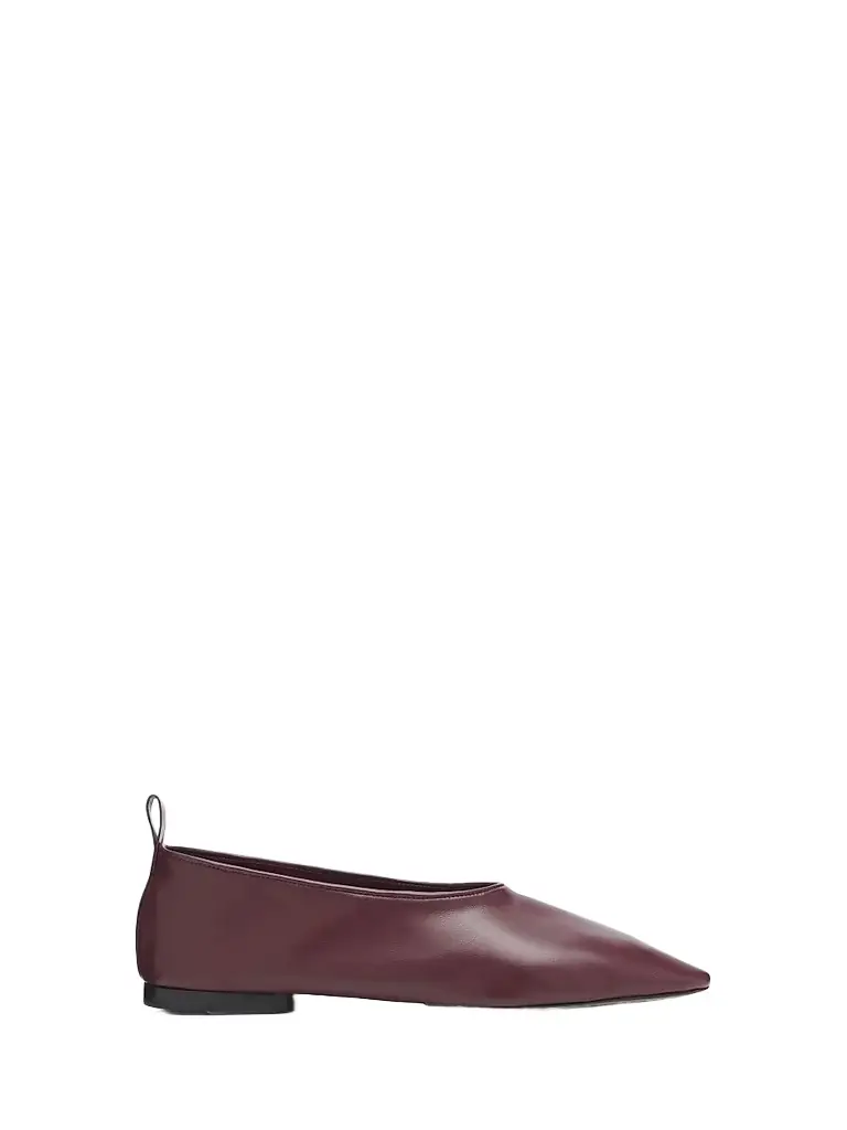 Schutz Women's Hadley Leather Ballerina Flats - Wine Berry | Image 1 Schutz Women's Hadley Leather Ballerina Flats - Wine Berry | Image 1