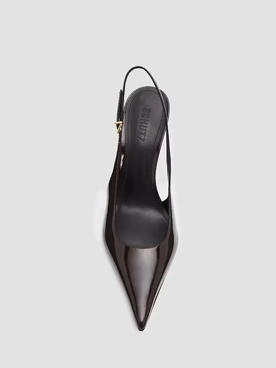 Schutz Women's Diora 100MM Patent Leather Slingback Pumps | Thumbnail 5 Schutz Women's Diora 100MM Patent Leather Slingback Pumps | Thumbnail 5
