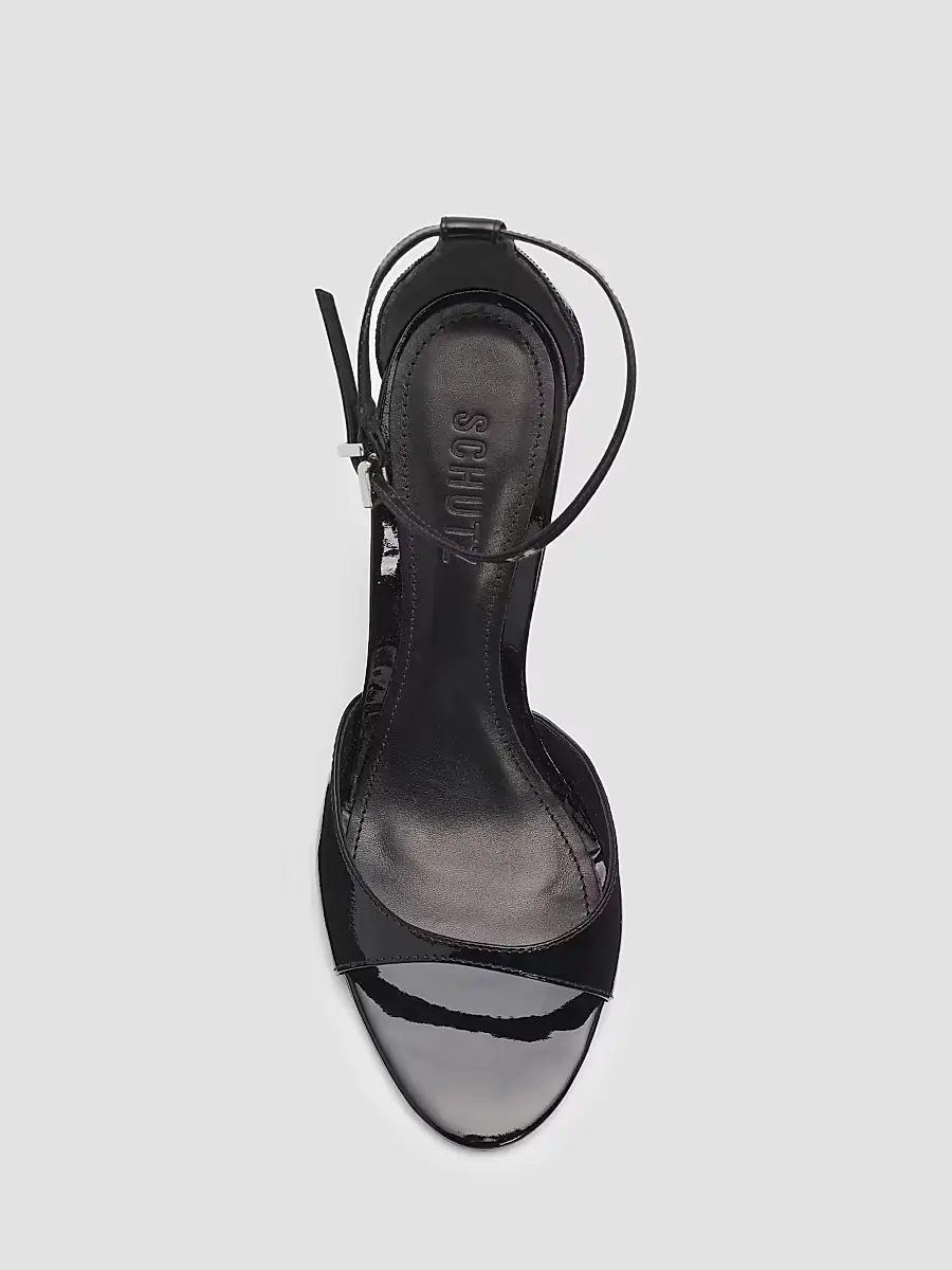 Schutz Women's Scarlett 100MM Patent Leather Wedge Sandals | Thumbnail 3 Schutz Women's Scarlett 100MM Patent Leather Wedge Sandals | Thumbnail 3