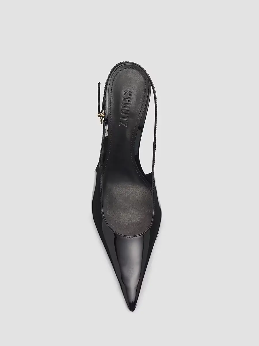 Schutz Women's Diora 100MM Patent Leather Slingback Pumps | Thumbnail 4 Schutz Women's Diora 100MM Patent Leather Slingback Pumps | Thumbnail 4