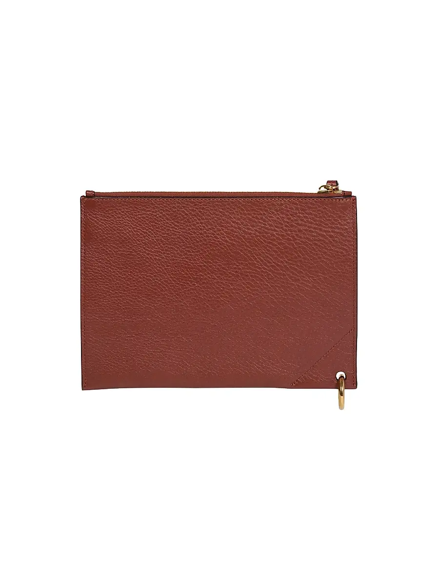Chloé Women's Grained Leather Pouch - Clay Brown | Thumbnail 3