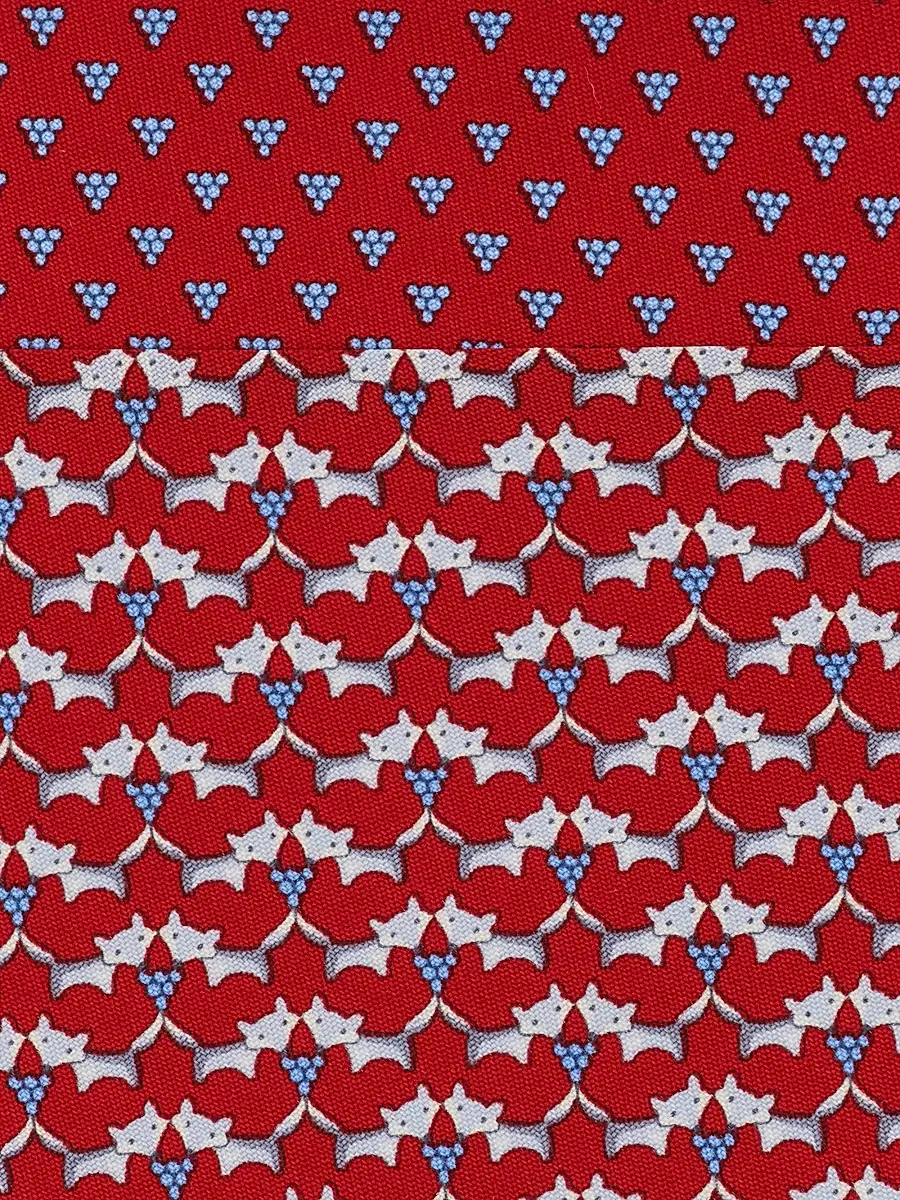 Ferragamo Men's Fox Print Silk Tie | Thumbnail 4 Ferragamo Men's Fox Print Silk Tie | Thumbnail 4