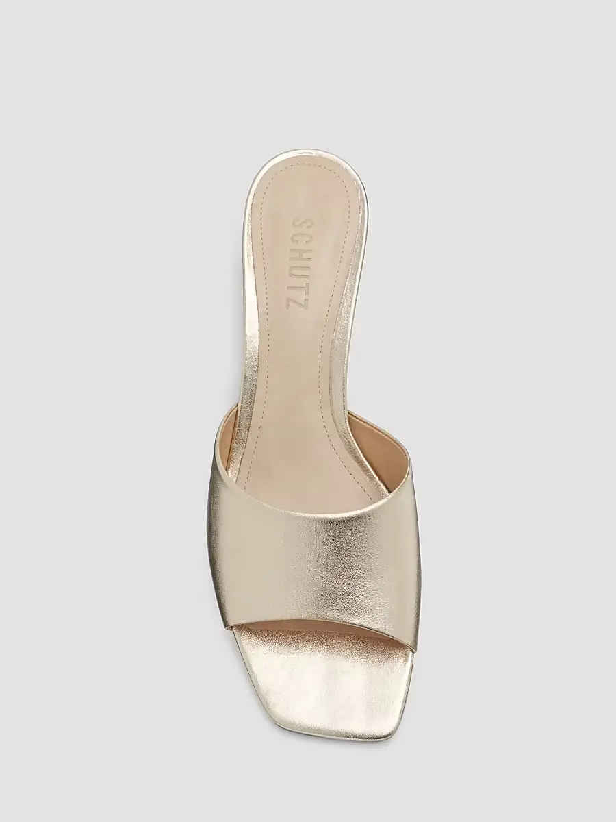 Schutz Women's Dethalia Metallic Leather Sandals | Thumbnail 5 Schutz Women's Dethalia Metallic Leather Sandals | Thumbnail 5