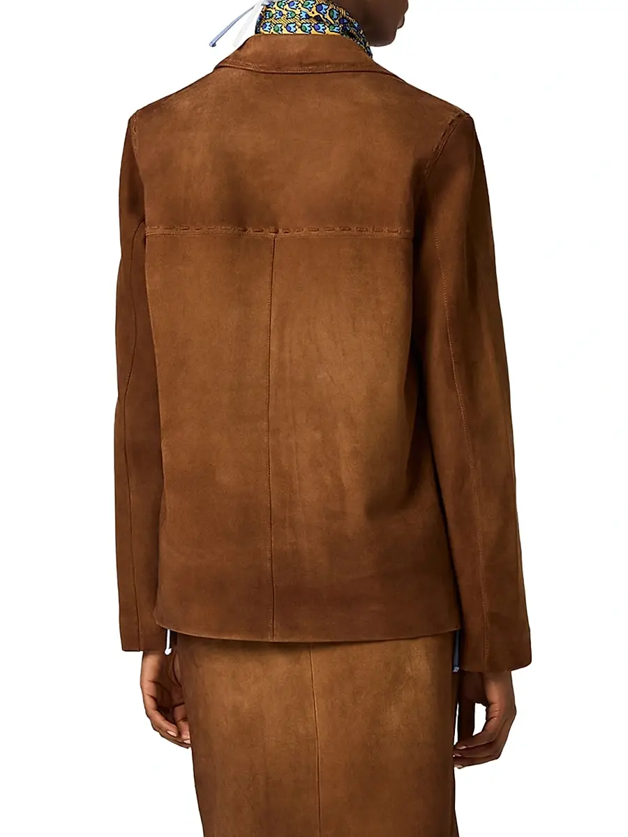 Miu Miu Women's Suede Jacket | Thumbnail 4 Miu Miu Women's Suede Jacket | Thumbnail 4