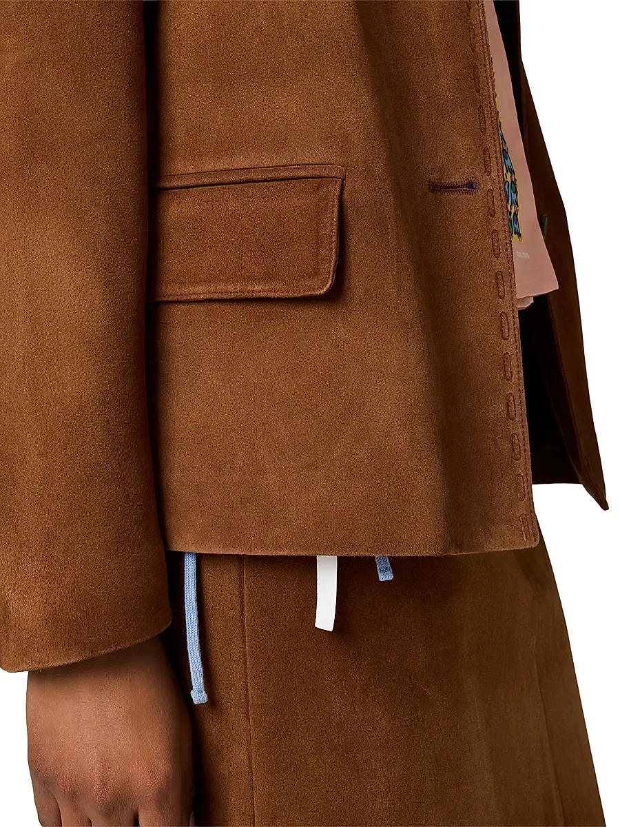 Miu Miu Women's Suede Jacket | Thumbnail 5 Miu Miu Women's Suede Jacket | Thumbnail 5