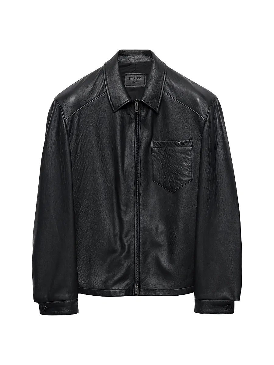 Prada Men's Nappa Leather Jacket | Image 1 Prada Men's Nappa Leather Jacket | Image 1