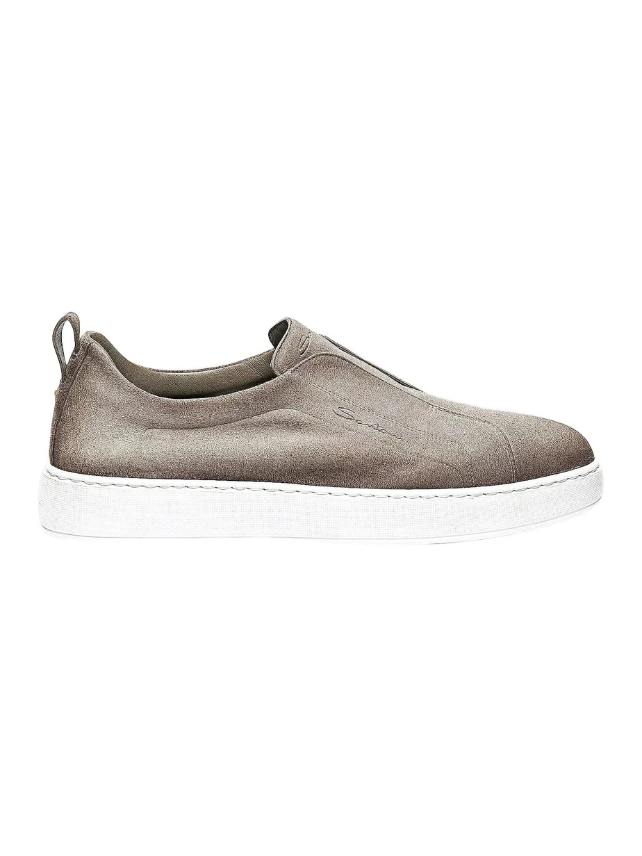 Men's Victory Logo Seta Suede Slip-On Sneakers Men's Victory Logo Seta Suede Slip-On Sneakers