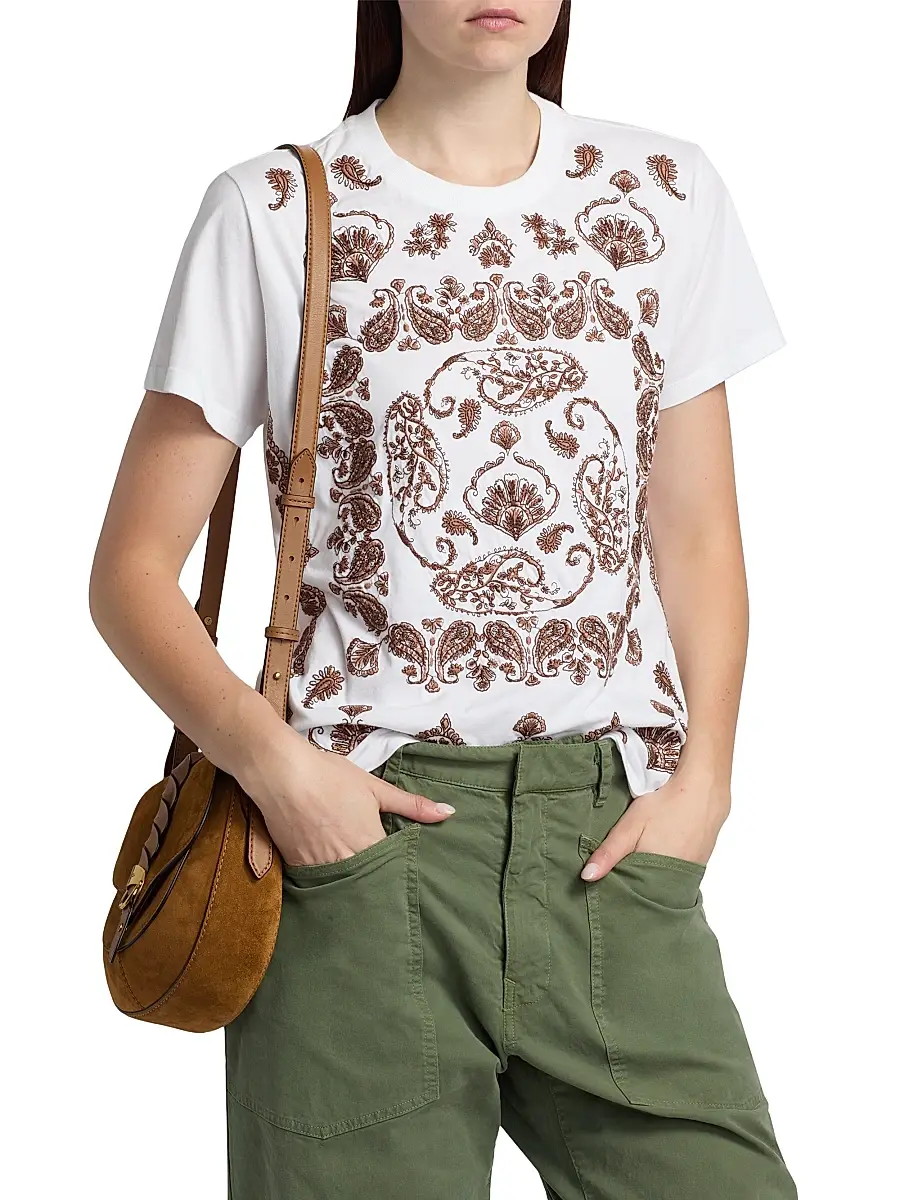 Johnny Was Women's Jaden Paisley Crewneck T-Shirt | Thumbnail 3 Johnny Was Women's Jaden Paisley Crewneck T-Shirt | Thumbnail 3