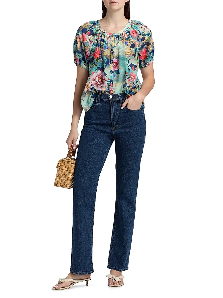 Johnny Was Women's Avah Chemis Floral Button-Front Shirt | Thumbnail 2 Johnny Was Women's Avah Chemis Floral Button-Front Shirt | Thumbnail 2