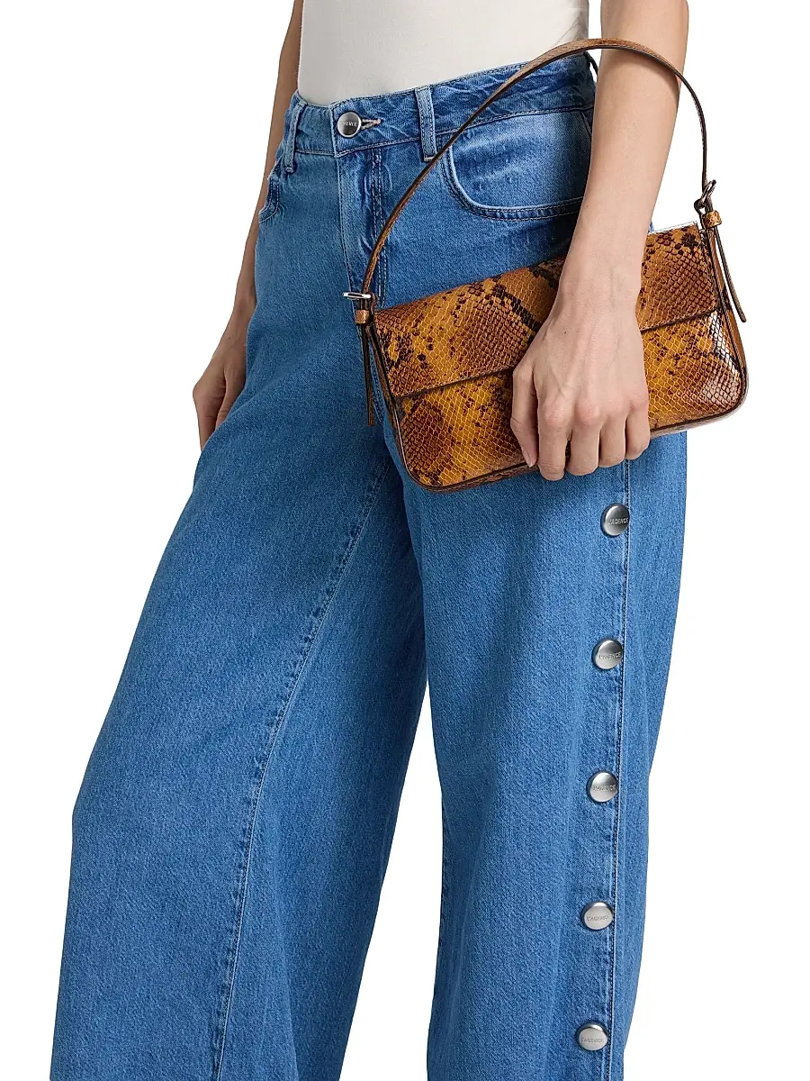 L'Agence Women's Jennings Side-Snap High-Rise Wide-Leg Jeans | Thumbnail 6 L'Agence Women's Jennings Side-Snap High-Rise Wide-Leg Jeans | Thumbnail 6