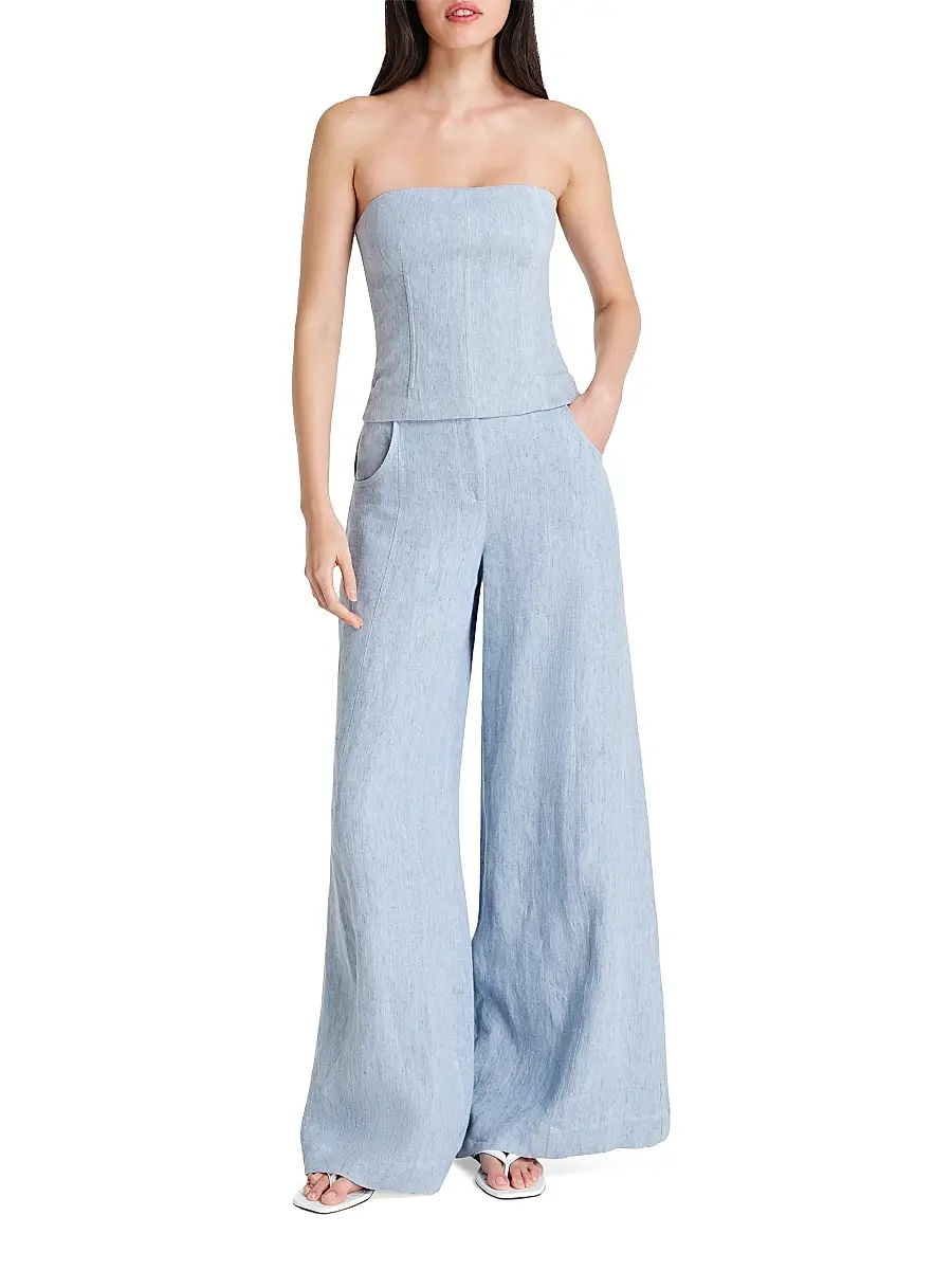 TWP Women's Jillian Hemp Strapless Bustier | Thumbnail 2 TWP Women's Jillian Hemp Strapless Bustier | Thumbnail 2