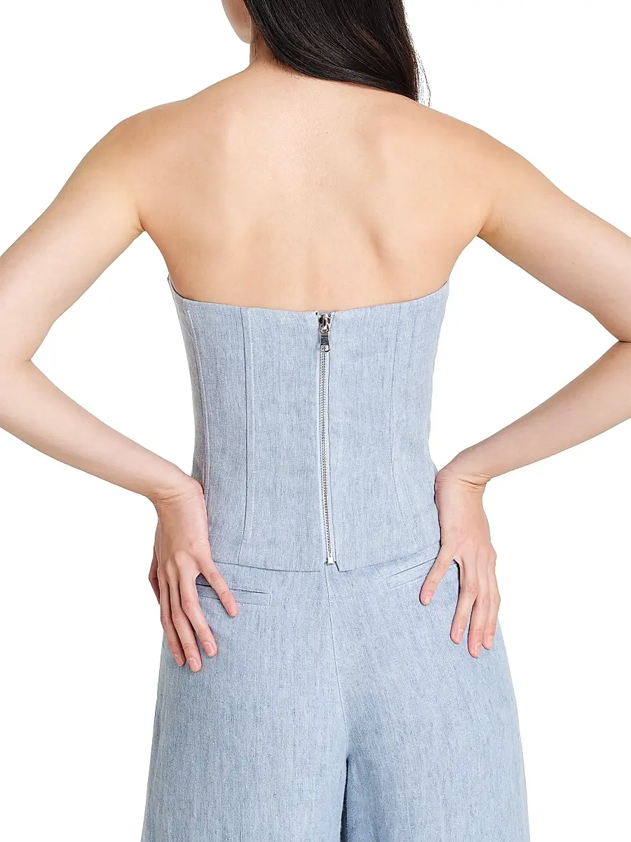 TWP Women's Jillian Hemp Strapless Bustier | Thumbnail 5 TWP Women's Jillian Hemp Strapless Bustier | Thumbnail 5