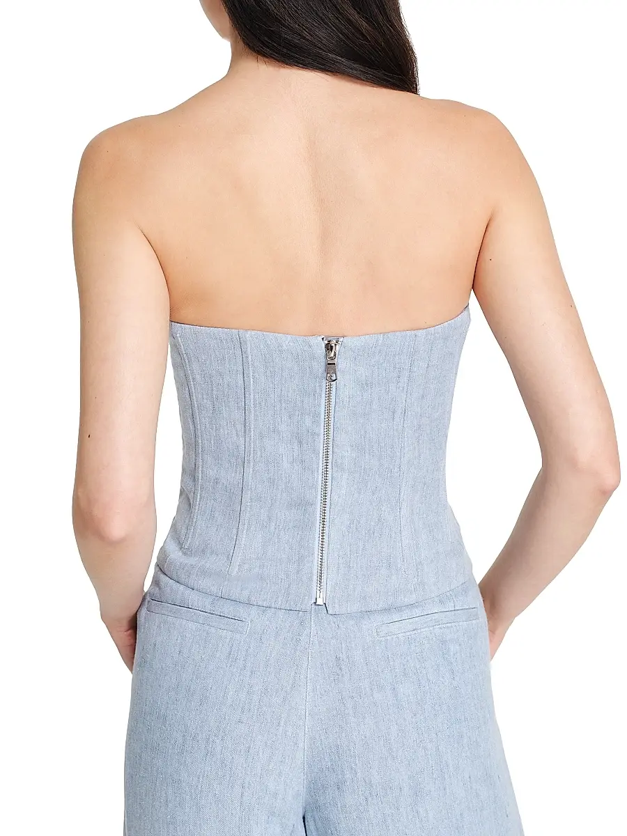 TWP Women's Jillian Hemp Strapless Bustier | Thumbnail 7 TWP Women's Jillian Hemp Strapless Bustier | Thumbnail 7