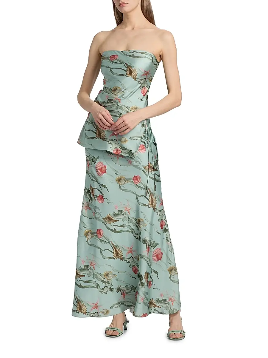 Amur Women's Ever Printed Tiered Maxi Dress | Thumbnail 2 Amur Women's Ever Printed Tiered Maxi Dress | Thumbnail 2