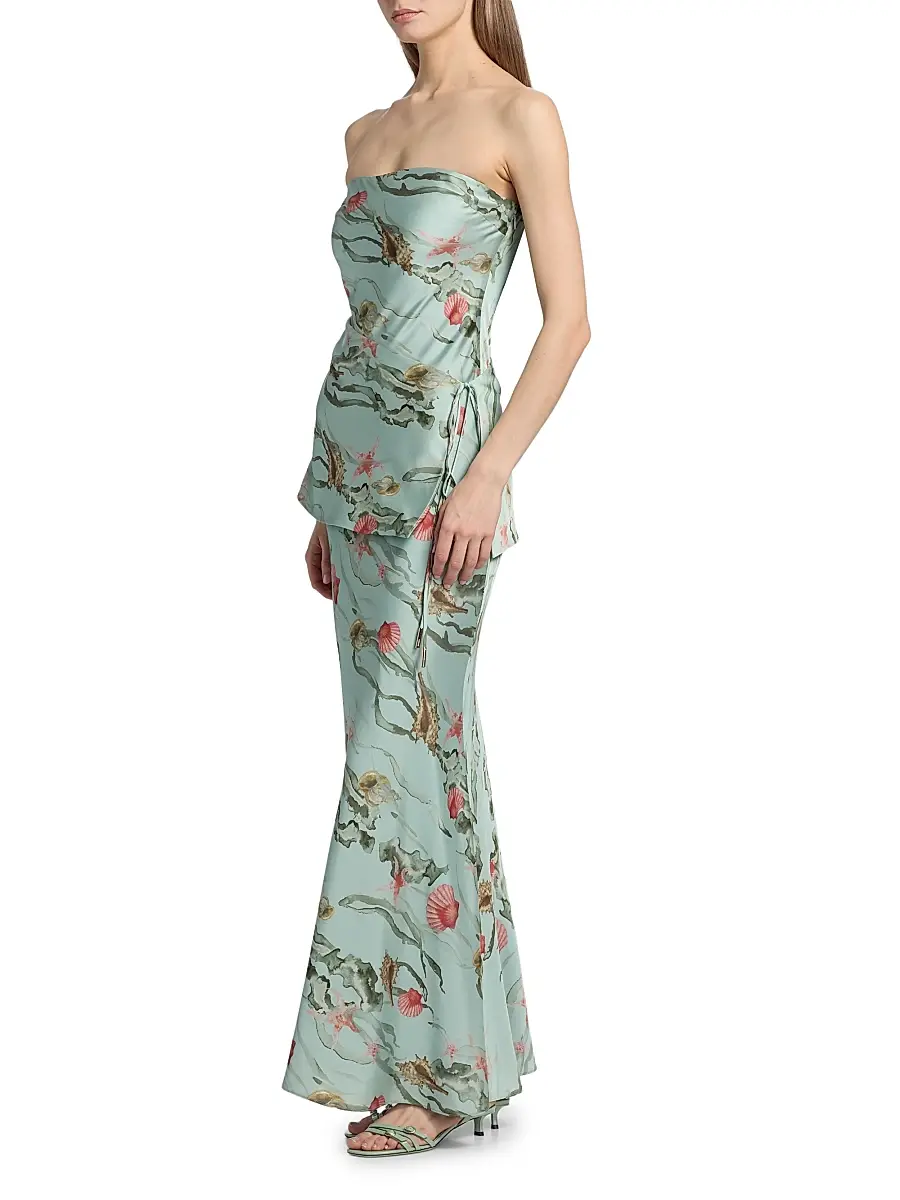 Amur Women's Ever Printed Tiered Maxi Dress | Thumbnail 4 Amur Women's Ever Printed Tiered Maxi Dress | Thumbnail 4