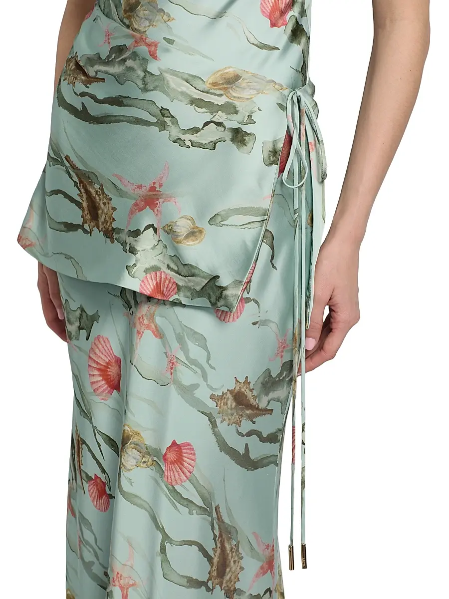 Amur Women's Ever Printed Tiered Maxi Dress | Thumbnail 6 Amur Women's Ever Printed Tiered Maxi Dress | Thumbnail 6