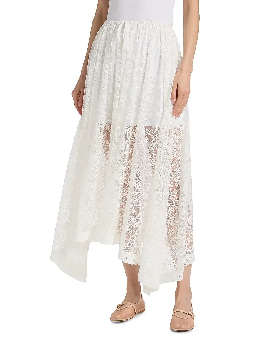 DÔEN Women's Zinnia Lace Midi-Skirt | Thumbnail 3 DÔEN Women's Zinnia Lace Midi-Skirt | Thumbnail 3