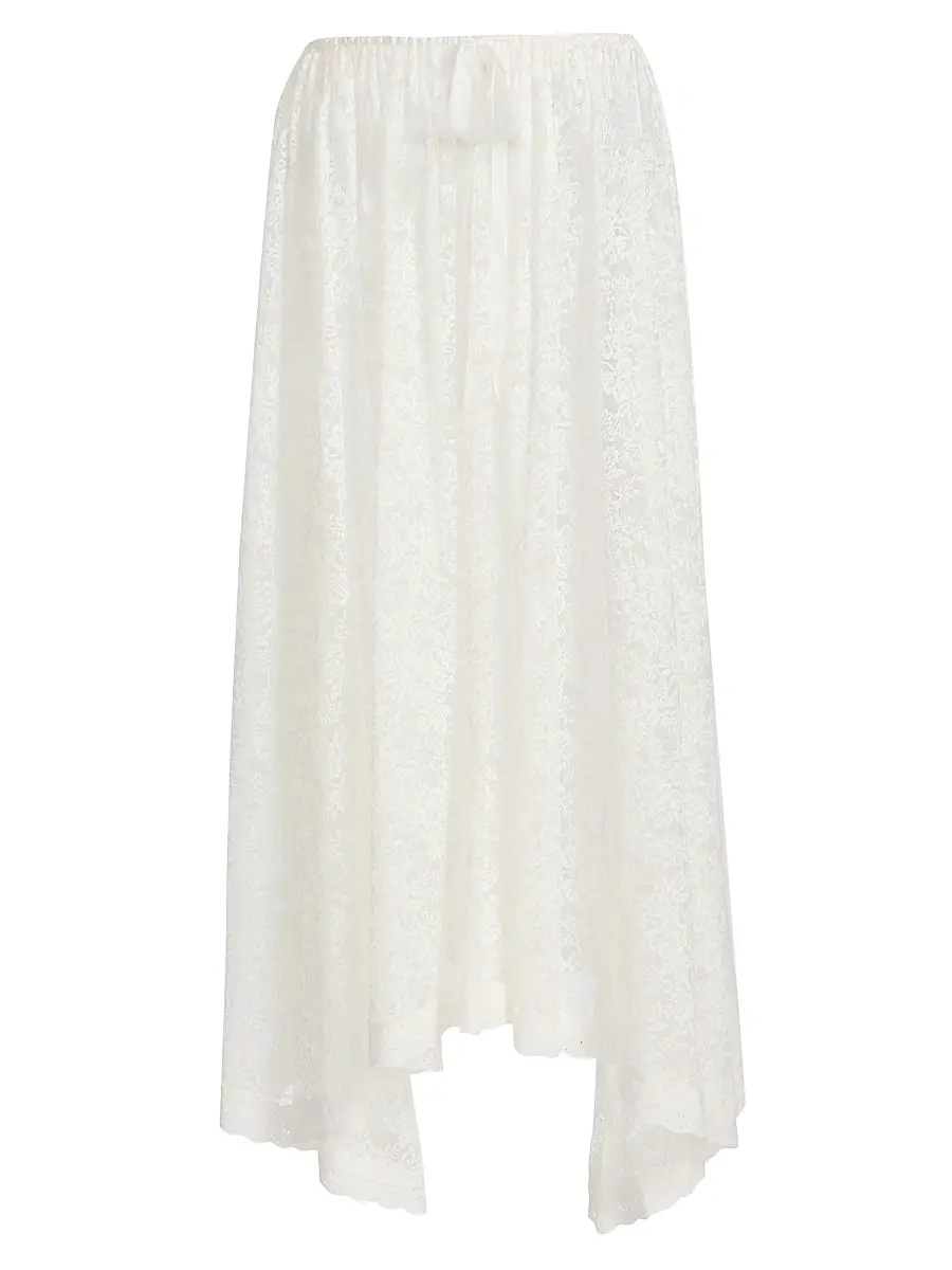 DÔEN Women's Zinnia Lace Midi-Skirt - Salt - Size XS | Image 1 DÔEN Women's Zinnia Lace Midi-Skirt - Salt - Size XS | Image 1