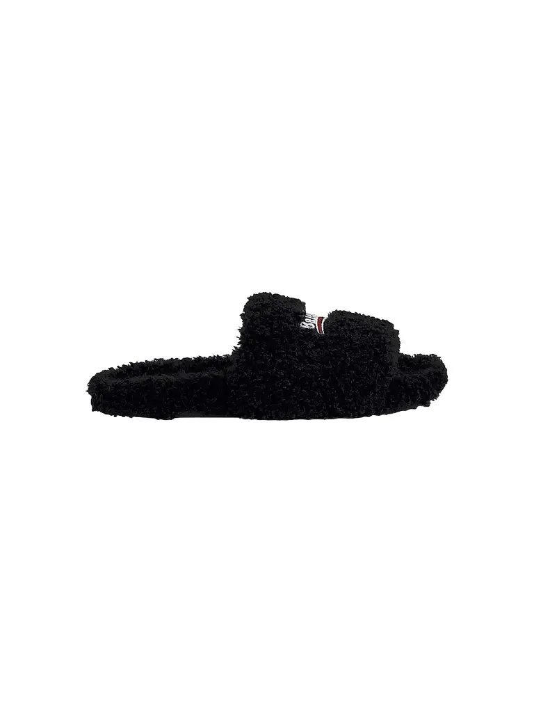 Balenciaga Women's Fluffy Slide Sandals - Black - Size 12 | Image 1 Balenciaga Women's Fluffy Slide Sandals - Black - Size 12 | Image 1