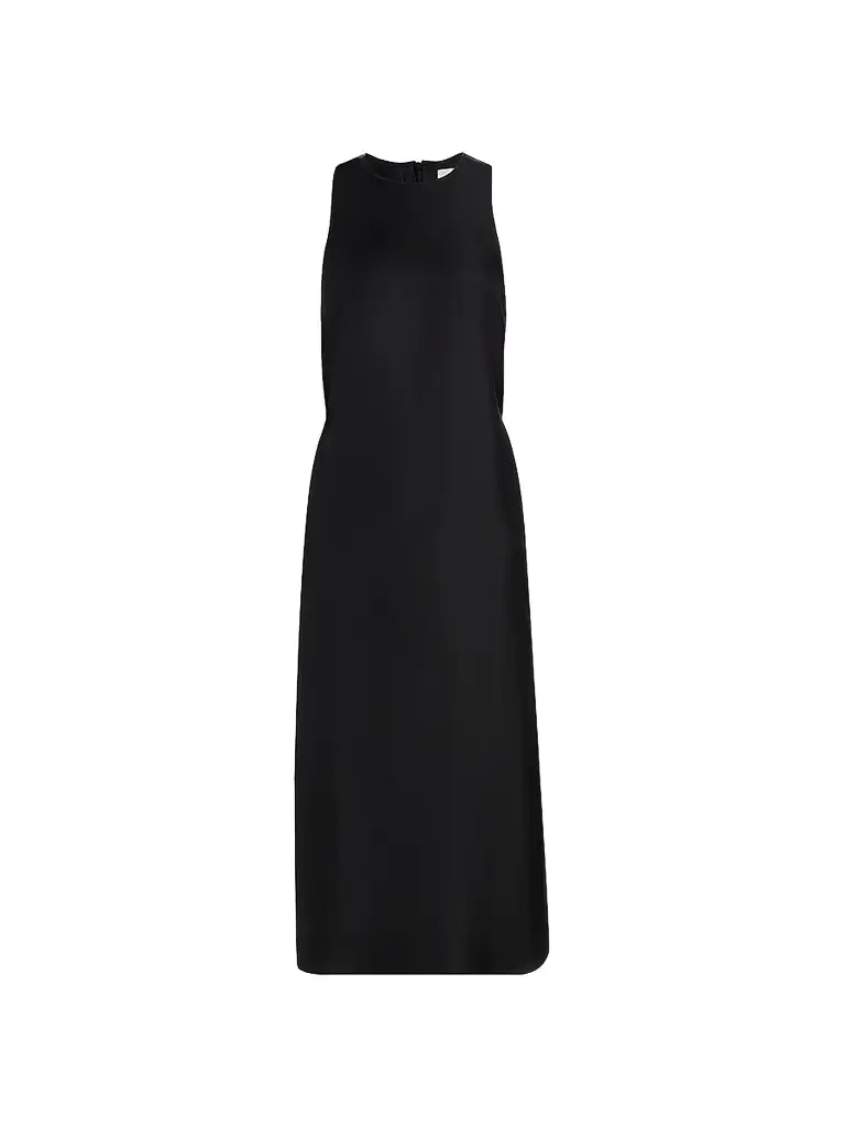 Loulou de Saison Women's Paloma Twist Back Silk Midi-Slipdress - Black - Size XS | Image 1 Loulou de Saison Women's Paloma Twist Back Silk Midi-Slipdress - Black - Size XS | Image 1