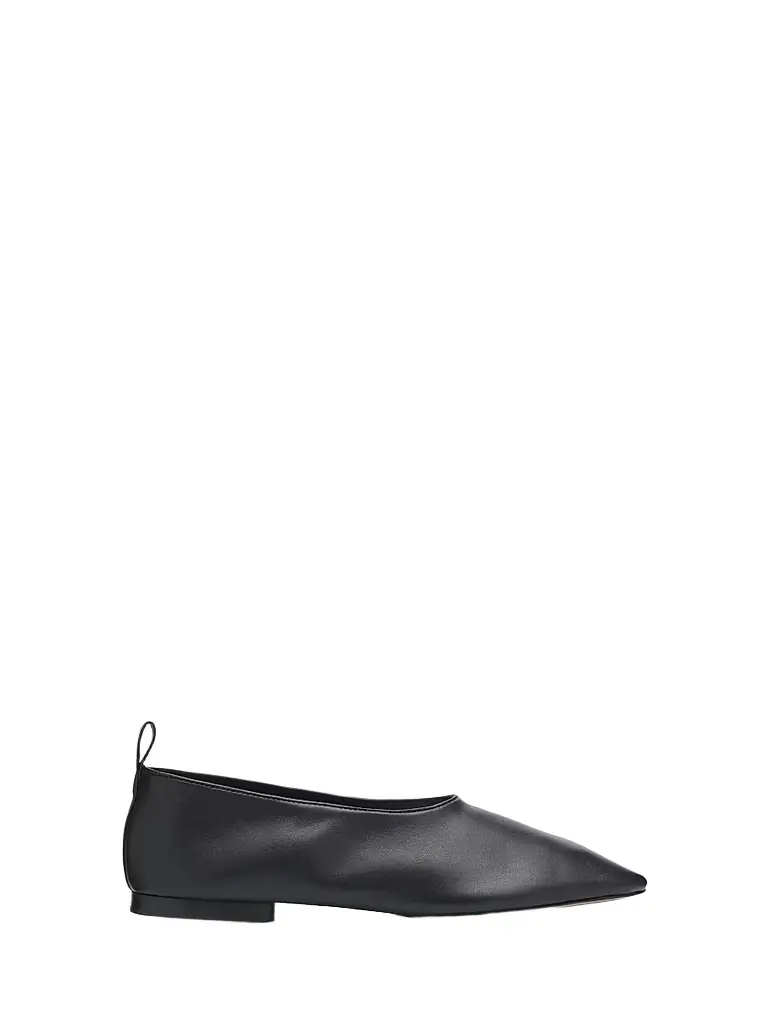 Schutz Women's Hadley Leather Ballerina Flats - Black | Image 1 Schutz Women's Hadley Leather Ballerina Flats - Black | Image 1