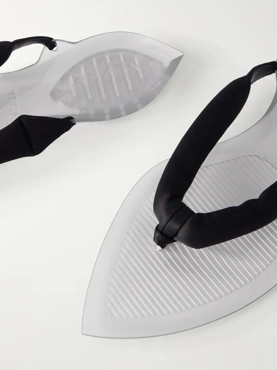 Alaïa Invisible Jelly satin-trimmed sandals | Thumbnail 5