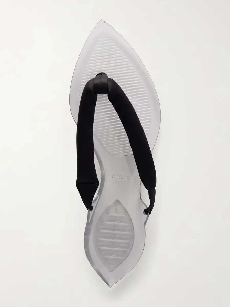 Alaïa Invisible Jelly satin-trimmed sandals | Thumbnail 6
